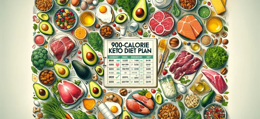 Кето-диета на неделю на 900 калорий в день