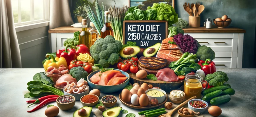 Кето-диета на неделю на 2150 калорий в день