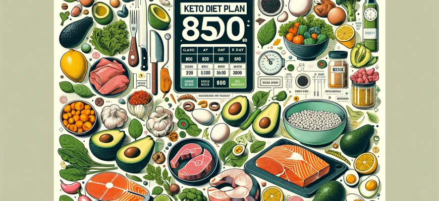 Кето-диета на неделю на 850 калорий в день