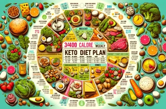 Кето-диета на неделю на 3400 калорий в день