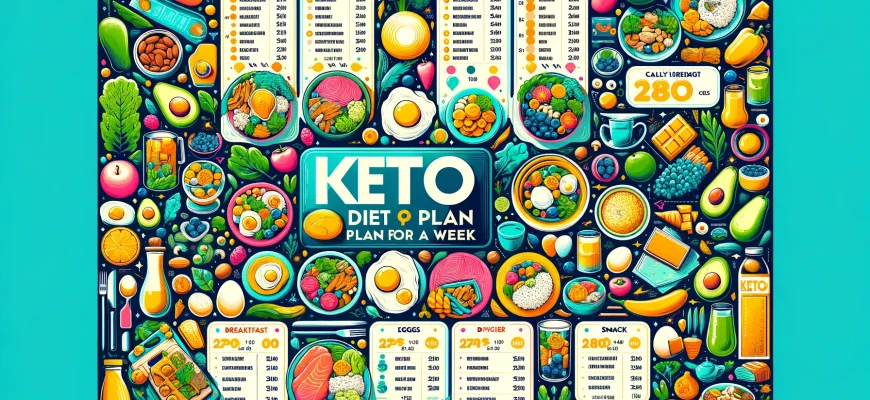 Кето-диета на неделю на 2800 калорий в день