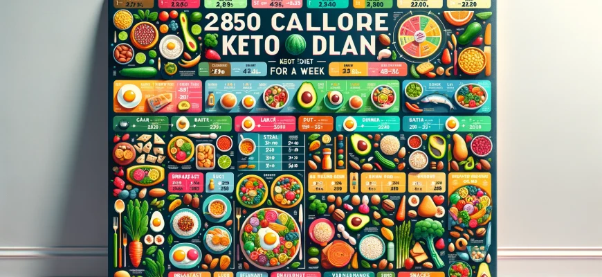 Кето-диета на неделю на 2850 калорий в день