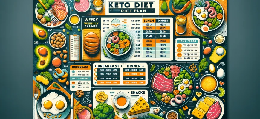 Кето-диета на неделю на 2950 калорий в день