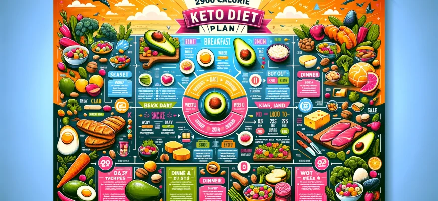 Кето-диета на неделю на 2900 калорий в день