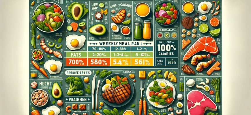 Кето-диета на неделю на 1000 калорий в день