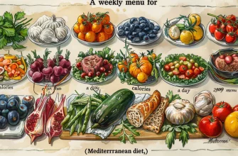 Меню на неделю на 2900 калорий в день (Средиземноморская диета)