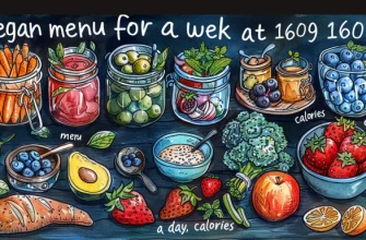 Веганское меню на неделю на 1600 калорий в день