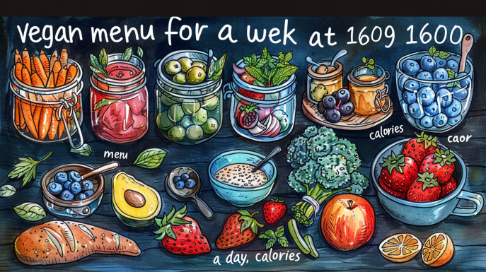 Веганское меню на неделю на 1600 калорий в день